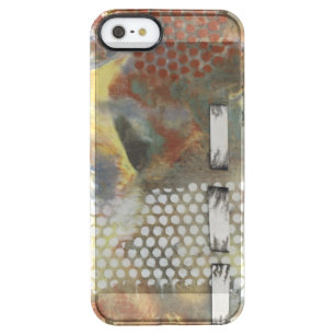Marbled Pixels II Clear iPhone SE/5/5s Case