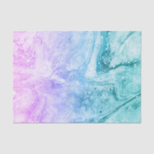 Marbled poured paint tissue paper