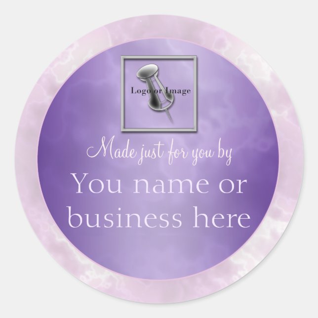 Marbled Purple personalized Label (Front)
