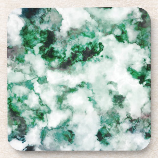 Marbled Quartz Texture Beverage Coaster (Front)
