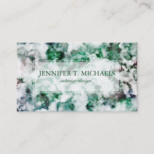 Marbled Quartz Texture Business Card