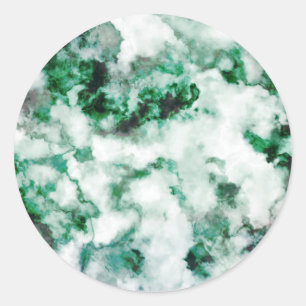 Marbled Quartz Texture Classic Round Sticker