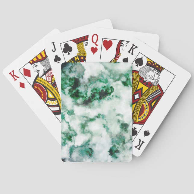 Marbled Quartz Texture Poker Cards (Back)