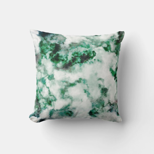 Marbled Quartz Texture Throw Pillow (Front)
