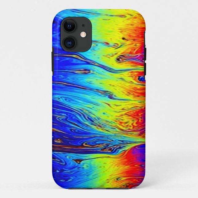 Marbled Rainbow Artwork Beautiful Case-Mate iPhone Case (Back)