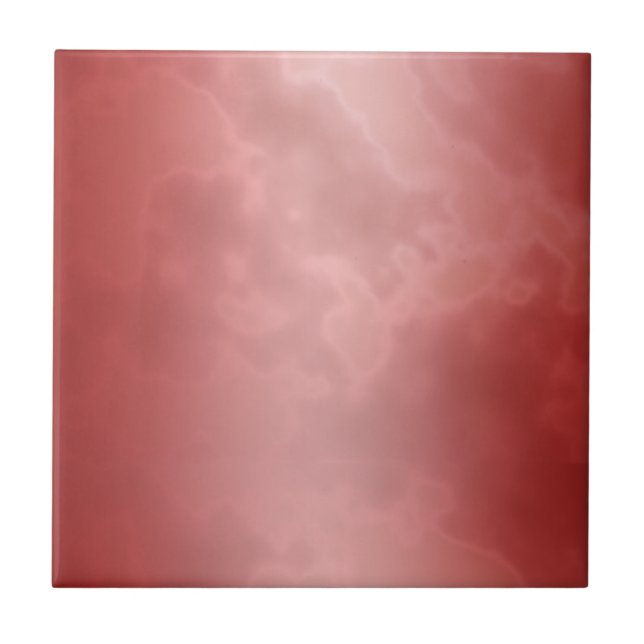 Marbled Red Ceramic Tile (Front)