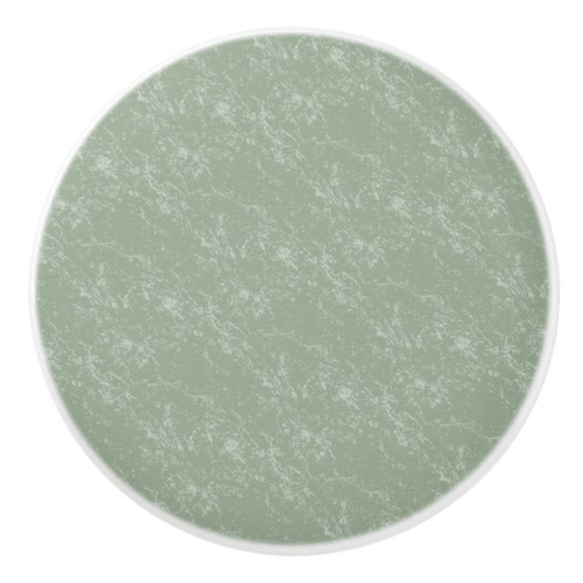 Marbled Sage Ceramic Knob (Front)