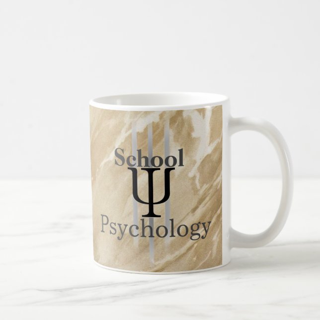 Marbled School Psychology Coffee Mug (Right)