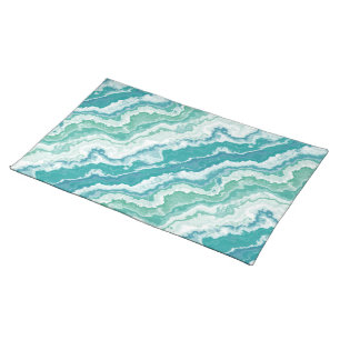 marbled sea foam : cloth placemat