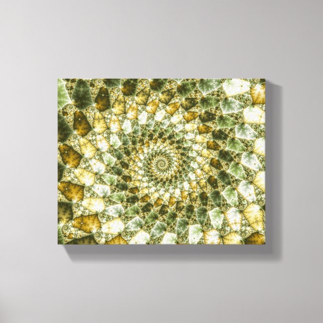 Marbled Shards - Mandelbrot Art Canvas Print (Front)