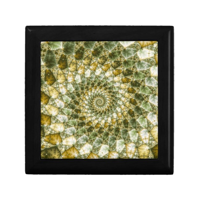 Marbled Shards - Mandelbrot Art Keepsake Box (Front)