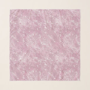 Marbled Silk Moire Pattern in Dusty Pink Scarf