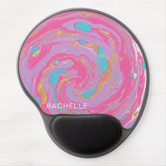 Marbled Swirl Gel Mouse Pad (Front)