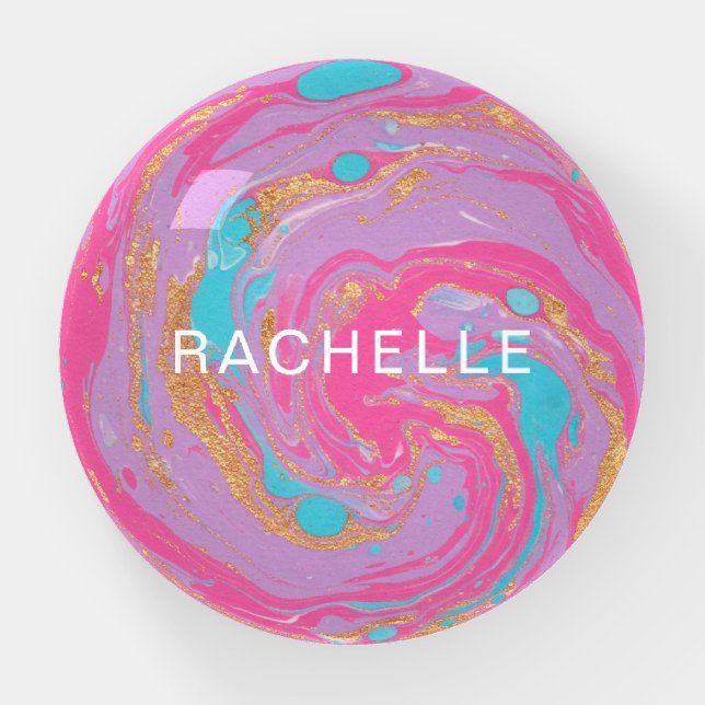 Marbled Swirl Paperweight (Front)