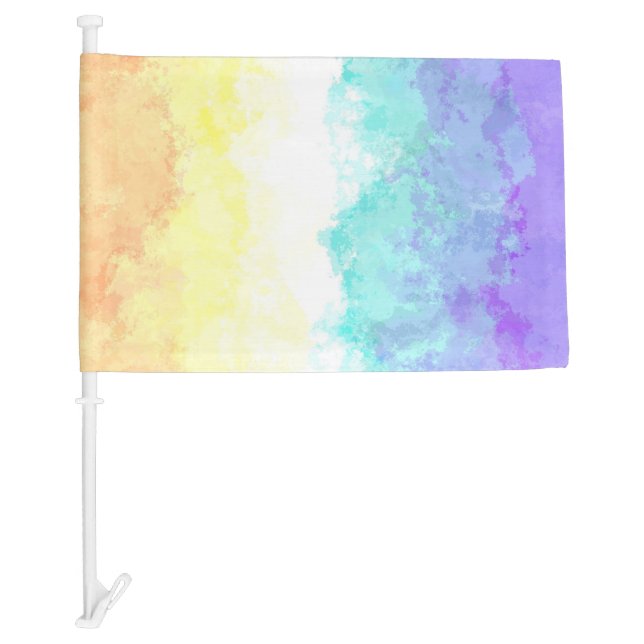 Marbled Swirly Boho Abstract Genderfaun Pride Flag (Front)