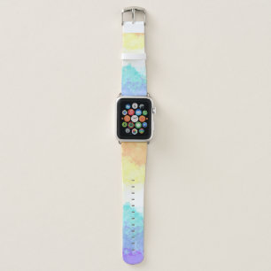 Marbled Swirly Boho Abstract Genderfaun Pride Flag Apple Watch Band