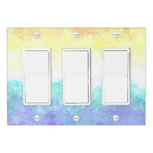 Marbled Swirly Boho Abstract Genderfaun Pride Flag Light Switch Cover
