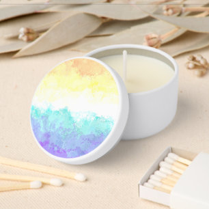 Marbled Swirly Boho Abstract Genderfaun Pride Flag Mini Candle Favors