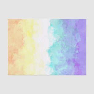 Marbled Swirly Boho Abstract Genderfaun Pride Flag Tissue Paper