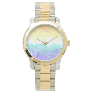 Marbled Swirly Boho Abstract Genderfaun Pride Flag Watch