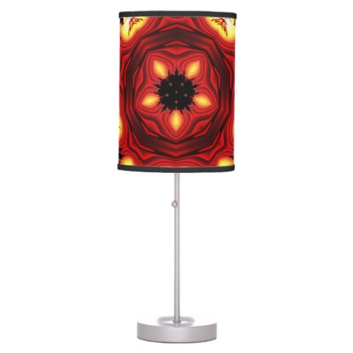 Marbled table lamp Great colors RED KEY BURST