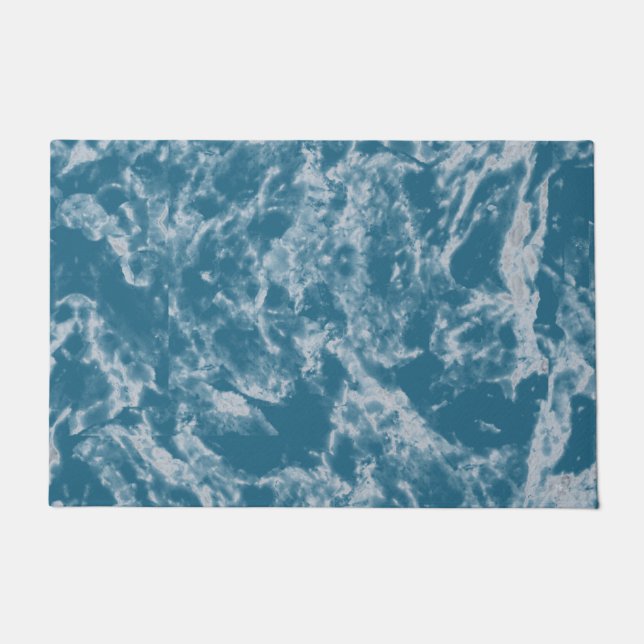 Marbled Teal Doormat (Front)
