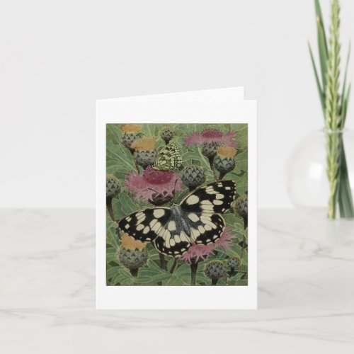 Marbled White Butterfly Card