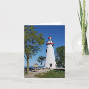 Marblehead Lighthouse Blank Note Card, 4" x 5.6" Card