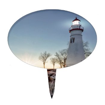 Marblehead Lighthouse Cake Topper by Lasting__Impressions at Zazzle