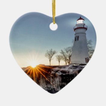 Marblehead Lighthouse Ceramic Ornament by Lasting__Impressions at Zazzle