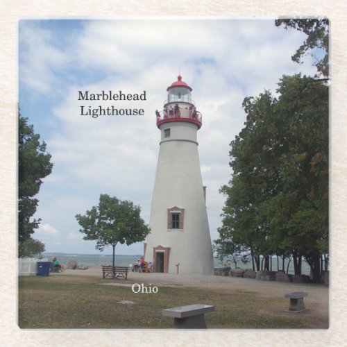 Marblehead Lighthouse glass coaster