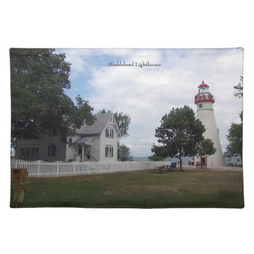 Marblehead Lighthouse  keepershouse Cloth Placemat