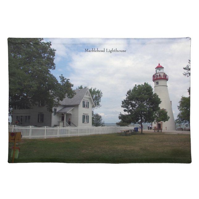 Marblehead Lighthouse & keepershouse Cloth Placemat (Front)