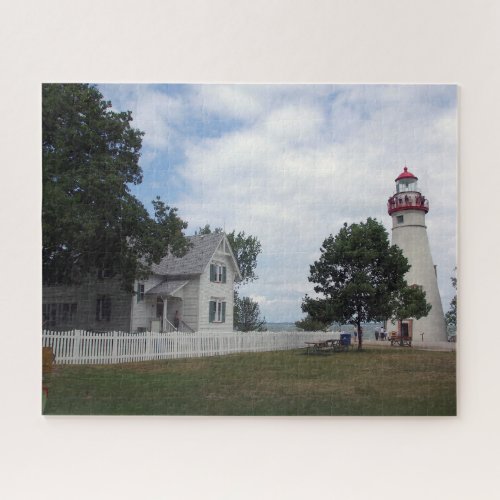 Marblehead Lighthouse  keepershouse Jigsaw Puzzle