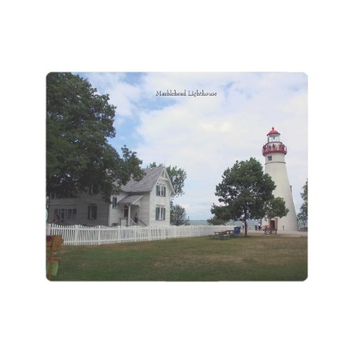 Marblehead Lighthouse  keepershouse metal print