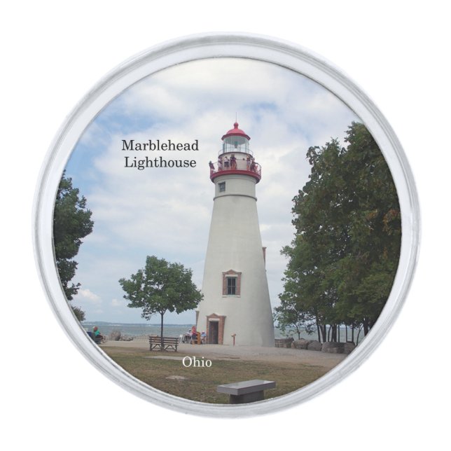Marblehead Lighthouse lapel pin (Front)
