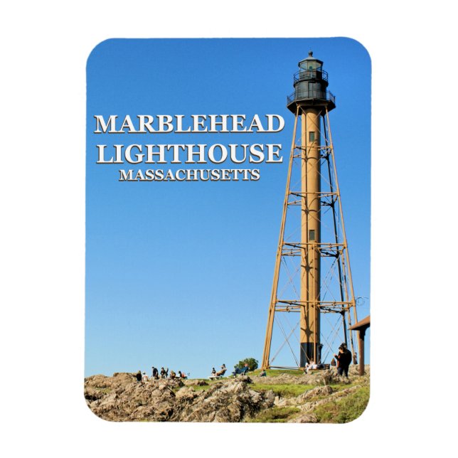 Marblehead Lighthouse, Massachusetts Flexi Magnet (Vertical)