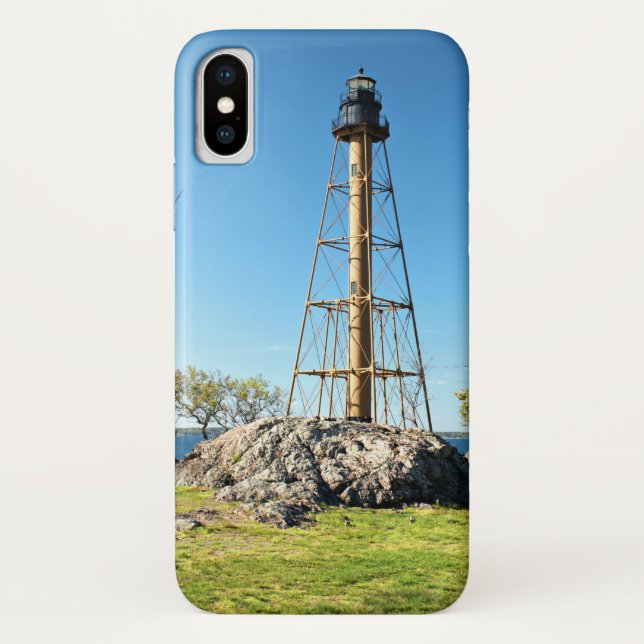 Marblehead Lighthouse, Massachusetts iPhone X Case (Back)
