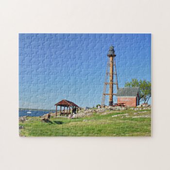 Marblehead Lighthouse  Massachusetts Ma Puzzle by LighthouseGuy at Zazzle