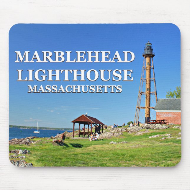 Marblehead Lighthouse, Massachusetts Mousepad (Front)