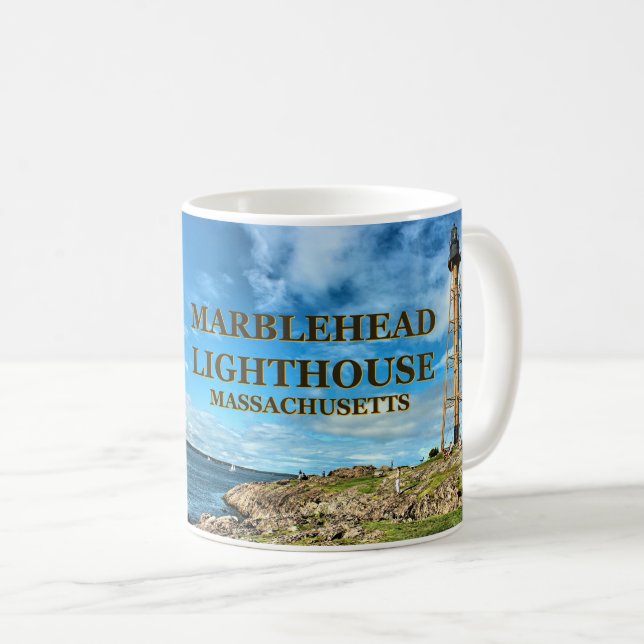 Marblehead Lighthouse, Massachusetts Mug (Front Right)