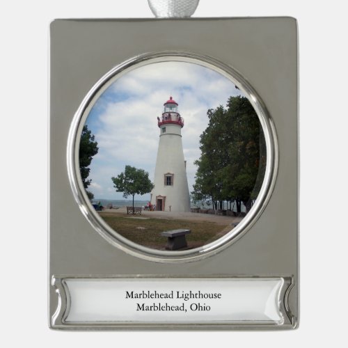 Marblehead Lighthouse metal ornament