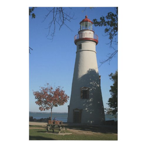 Marblehead Lighthouse Ohio Faux Canvas Print