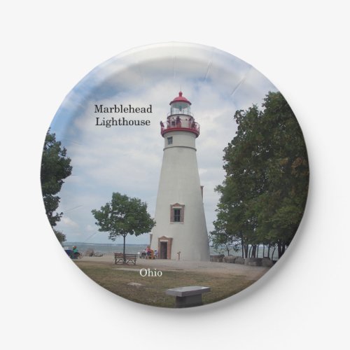 Marblehead Lighthouse paper plate