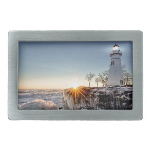 Marblehead Lighthouse Rectangular Belt Buckle