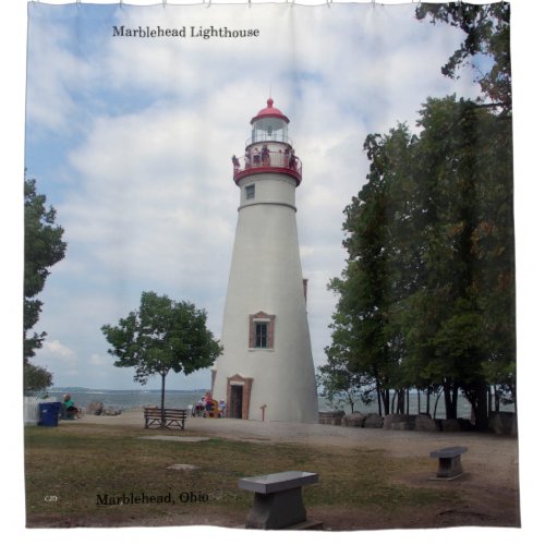 Marblehead Lighthouse shower Curtain