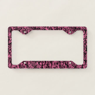 Marbleized Abstract Swirl License Plate Frame