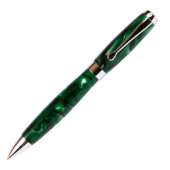 Marbleized Green & Black Promotional Ball Point (Top)