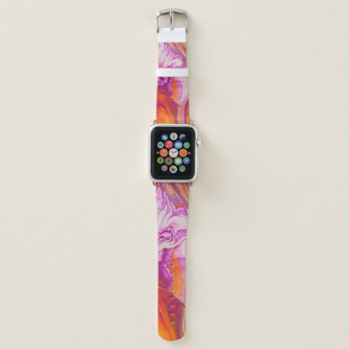 Marbleized Magic Abstract Artistry Apple Watch Band