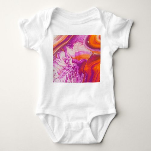 Marbleized Magic Abstract Artistry Baby Bodysuit